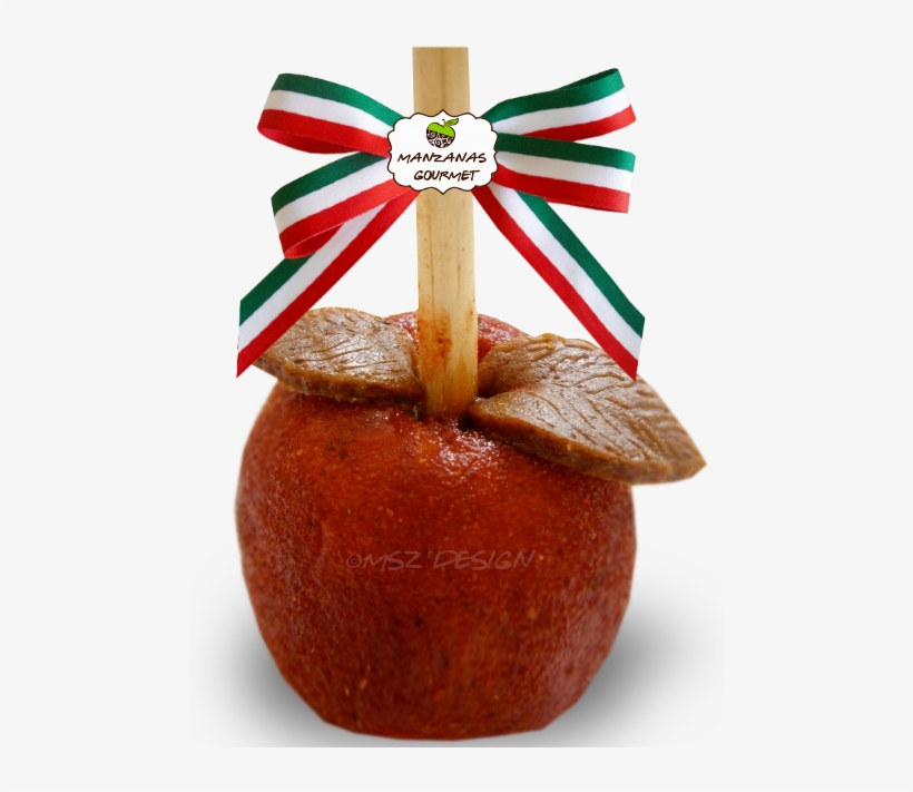 Manzana Cubierta Con Pulpa De Tamarindo Y Chile En - Manzana Fistas Patrias, transparent png download