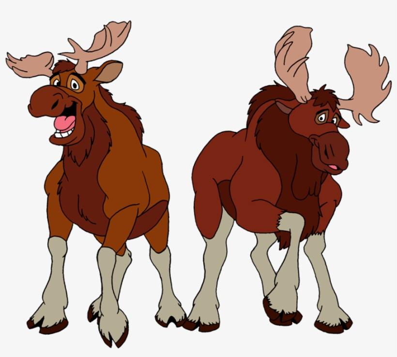 Moose Clipart Tuke - Brother Bear Rutt And Tuke Transparent PNG ...