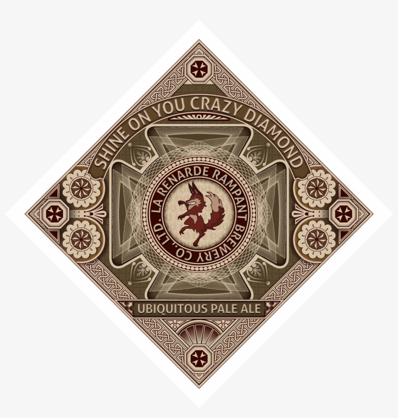 Crazy Diamond Beer - Beer Label, transparent png download