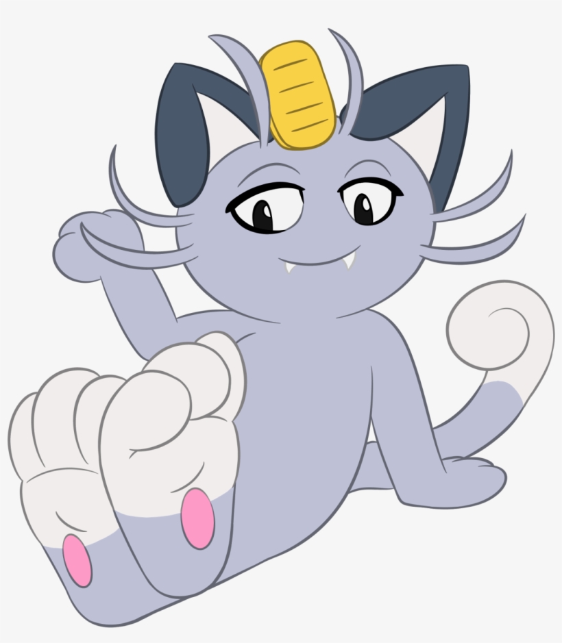 Alolan Meowths Paws - Digital Art, transparent png download