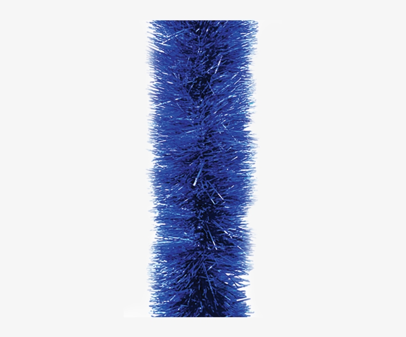 Tinsel Fluffy Blue With Silver Tips - Мишура Пушистая, transparent png download