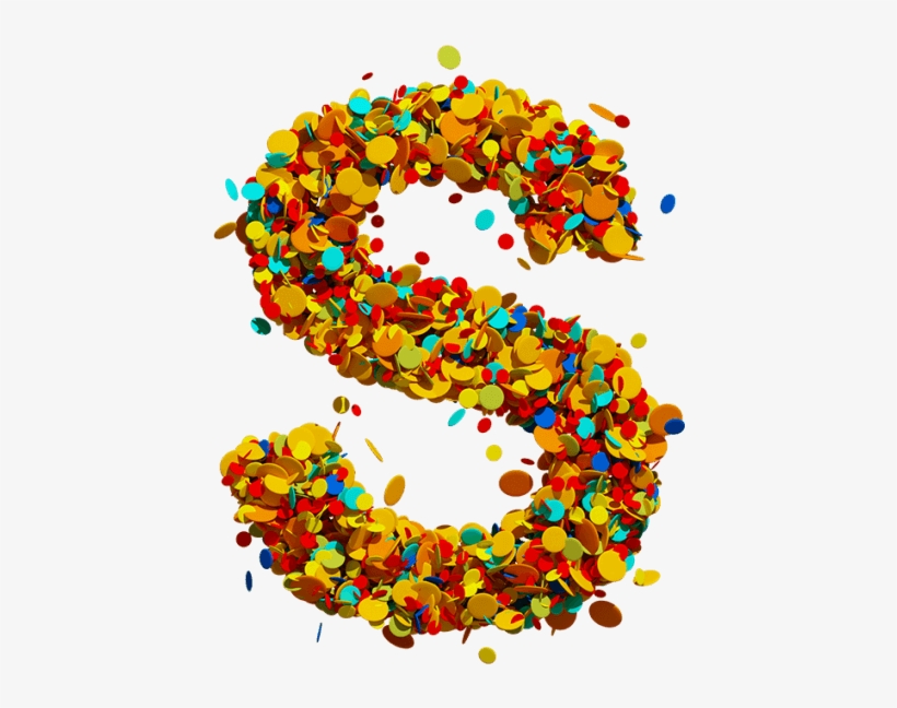 Color Tinsel Font - Tinsel, transparent png download