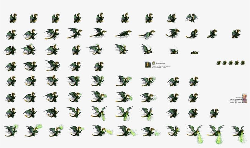 Click For Full Sized Image Green Dragon - Heroes 3 Green Dragon, transparent png download