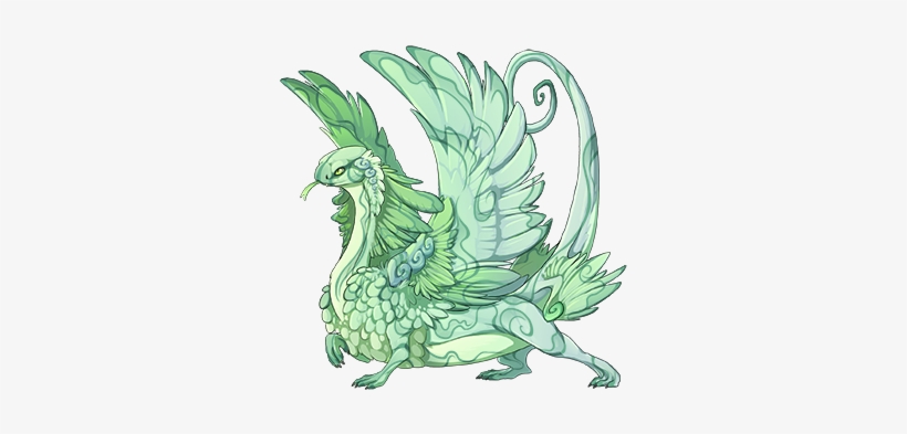 Qmwklfa - Green Dragon Flight Rising, transparent png download