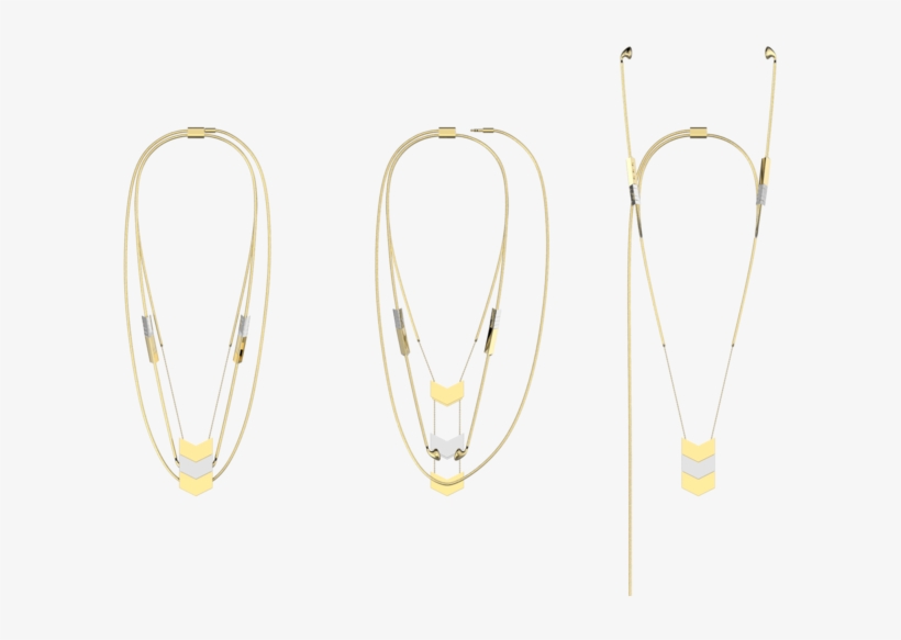 Tinsel Earbud Necklace Line 02 - Body Jewelry, transparent png download