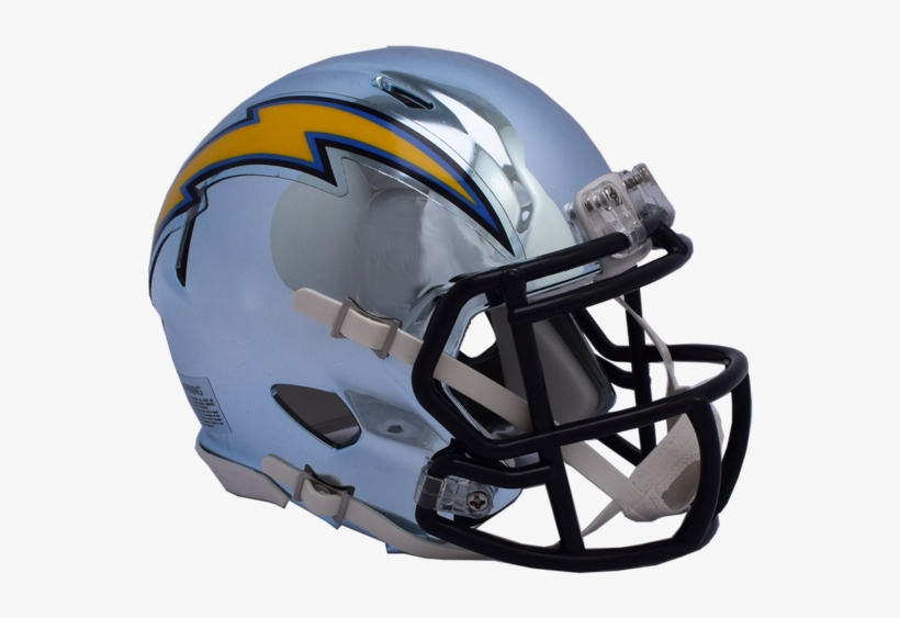Los Angeles Chargers Chrome Riddell Speed Authentic - Chargers Helmet, transparent png download
