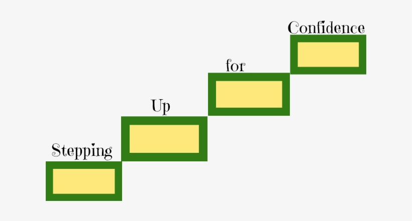 Yellow Blocks Making Steps With The Words Stepping - Diagram, transparent png download
