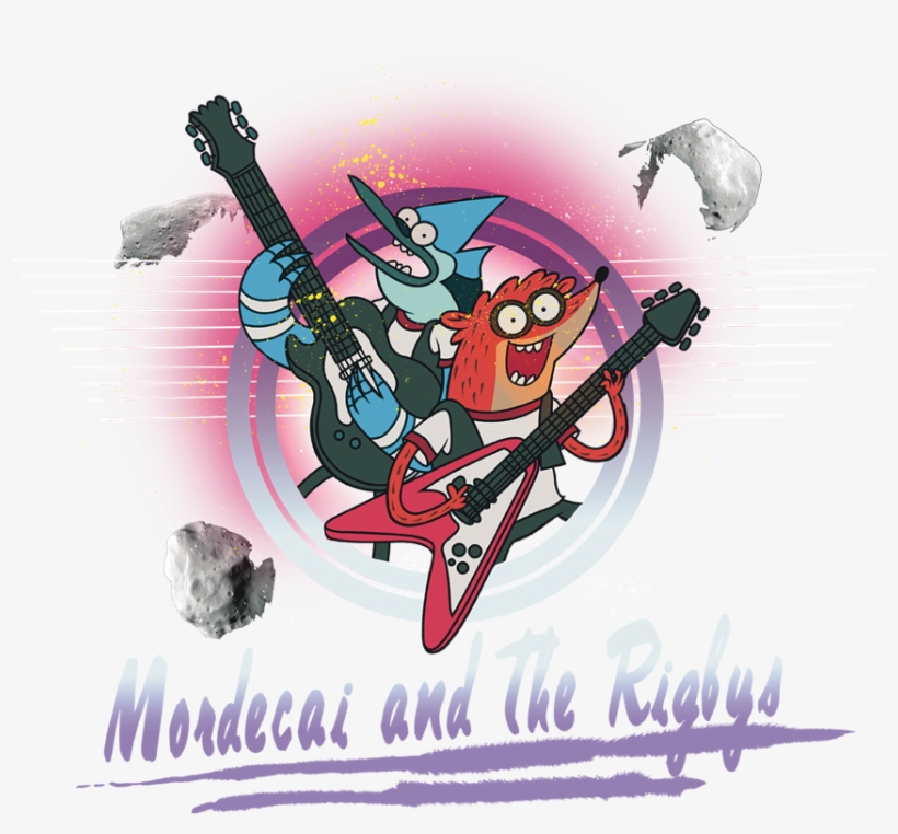 Regular Show Mordecai & The Rigbys Men's Ringer - Regular Show - Group Poster By Unknown, 22.0" X 34.0", transparent png download