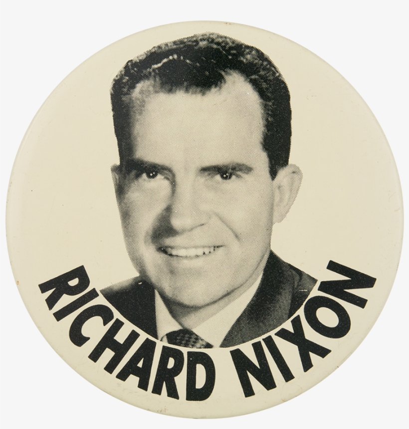 Richard Nixon Political Button Museum - 3-in President Richard Nixon Republican Tin Litho Political, transparent png download