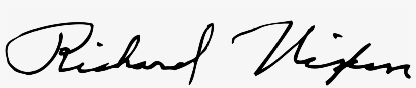 Open - Richard Nixon Signature, transparent png download