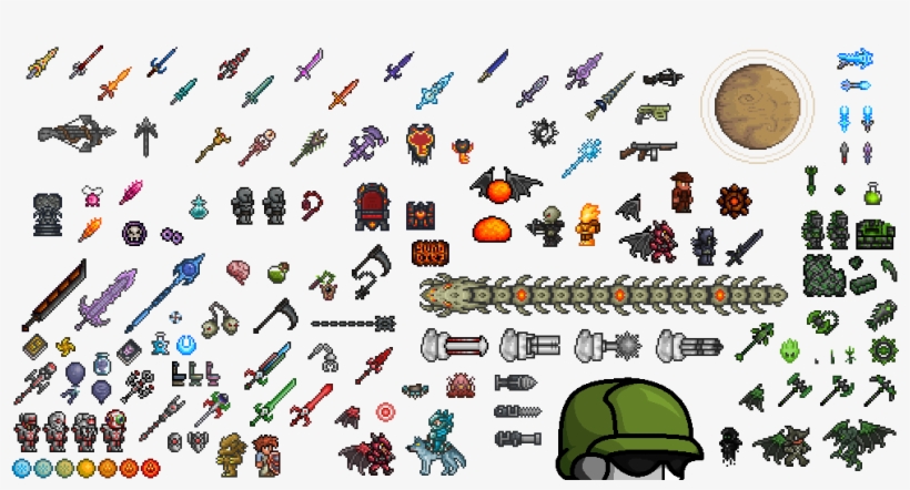 Download Террария Спрайты Clipart Minecraft Terraria - Cake, transparent png download