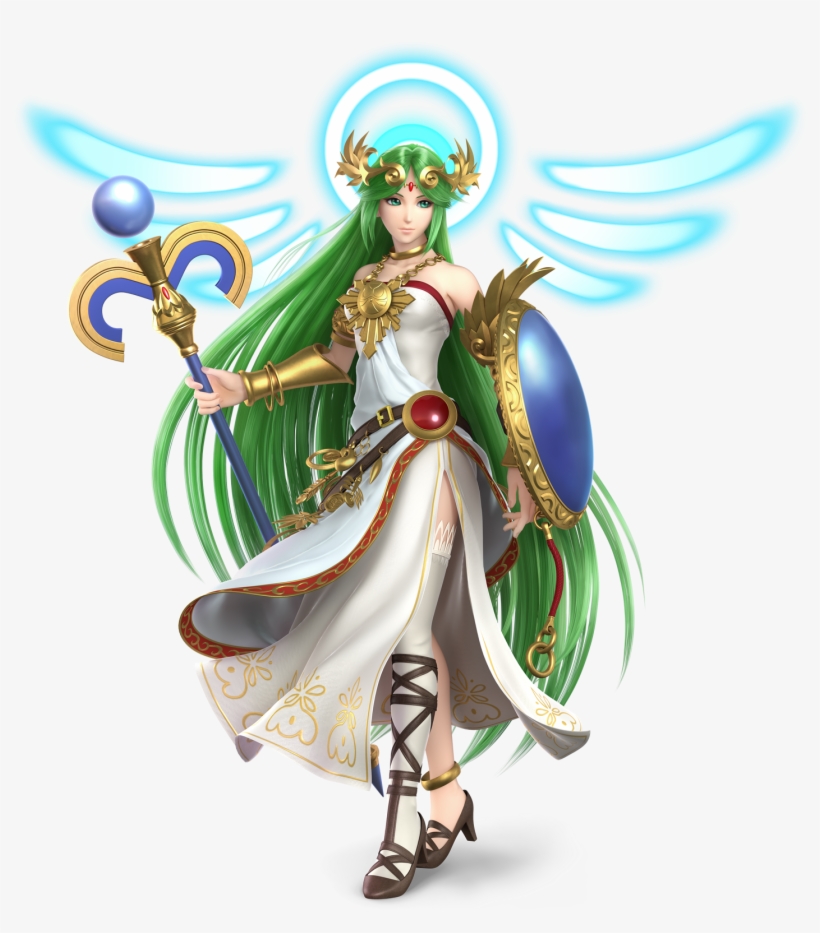 New Ssbu Artwork Source Gaming - Super Smash Bros Ultimate Palutena, transparent png download