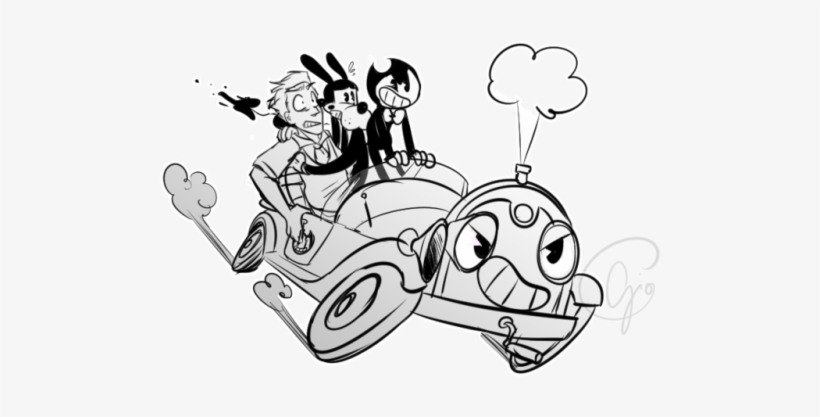 I Decided To Draw Some More “who Framed Bendy Drew” - Tumblr, transparent png download