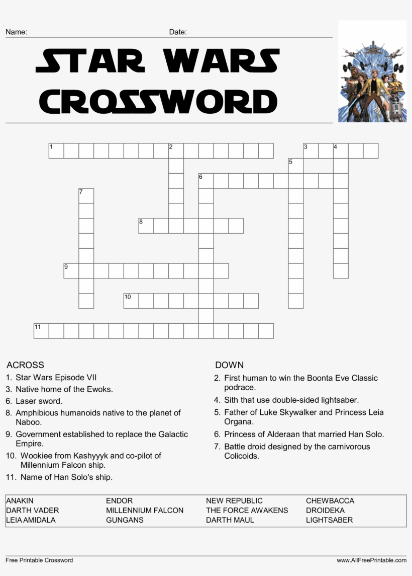 star wars crossword game main image star wars volume 1 skywalker strikes tpb transparent png 2550x3300 free download on nicepng