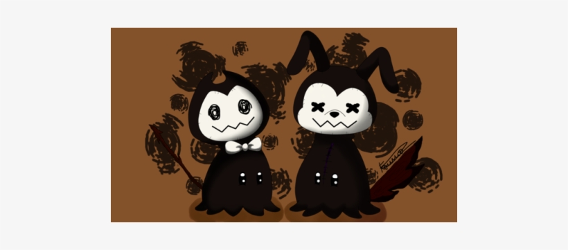 Bendy And The Ink Machine Crossover Tumblr - Mimikyu Bendy And The Ink Machine, transparent png download