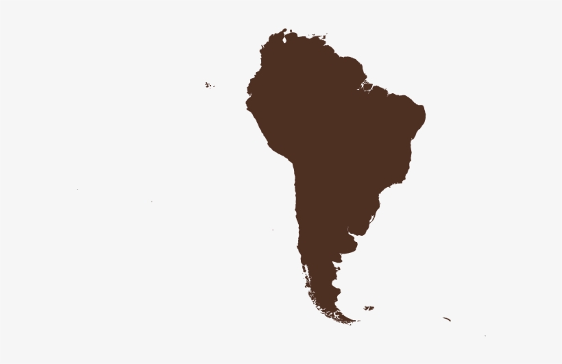 South-america - World Map, transparent png download
