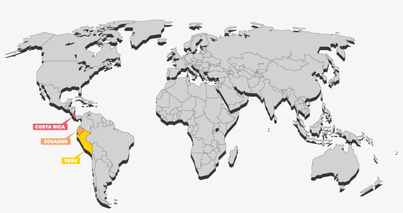 South America Projects Map - World Map, transparent png download