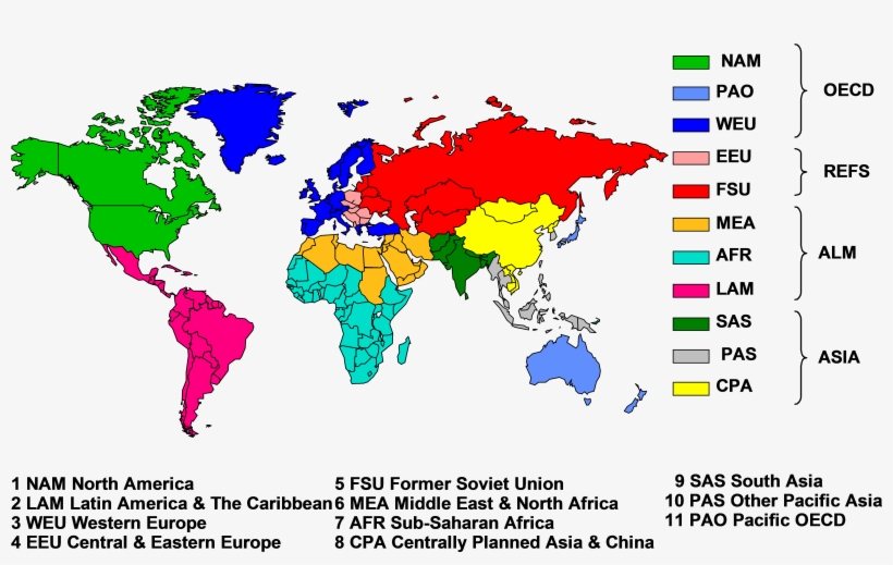 Images/message Regions - World Map, transparent png download