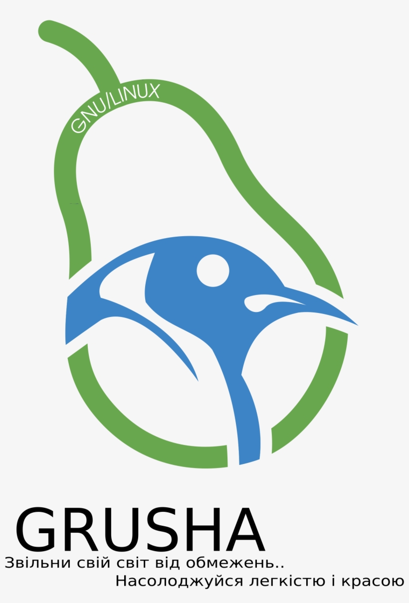 This Free Icons Png Design Of Grusha Gnu/linux Logo, transparent png download