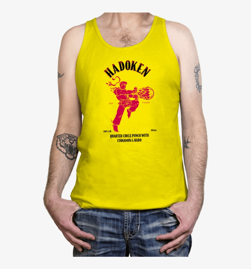 Hadoken Whiskey - Tanktop - Tanktop - Ript Apparel - Ript Apparel Pop Wonder - Tanktop White, transparent png download