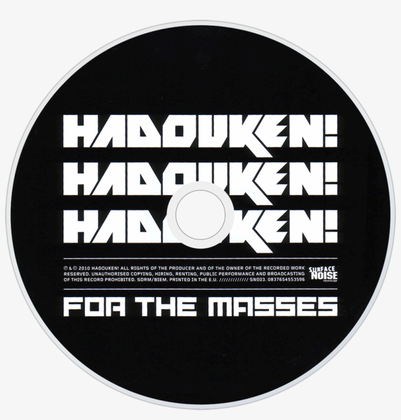 Hadouken For The Masses Cd Disc Image - Ting Tings Sounds From Nowheresville - Signed 2012, transparent png download
