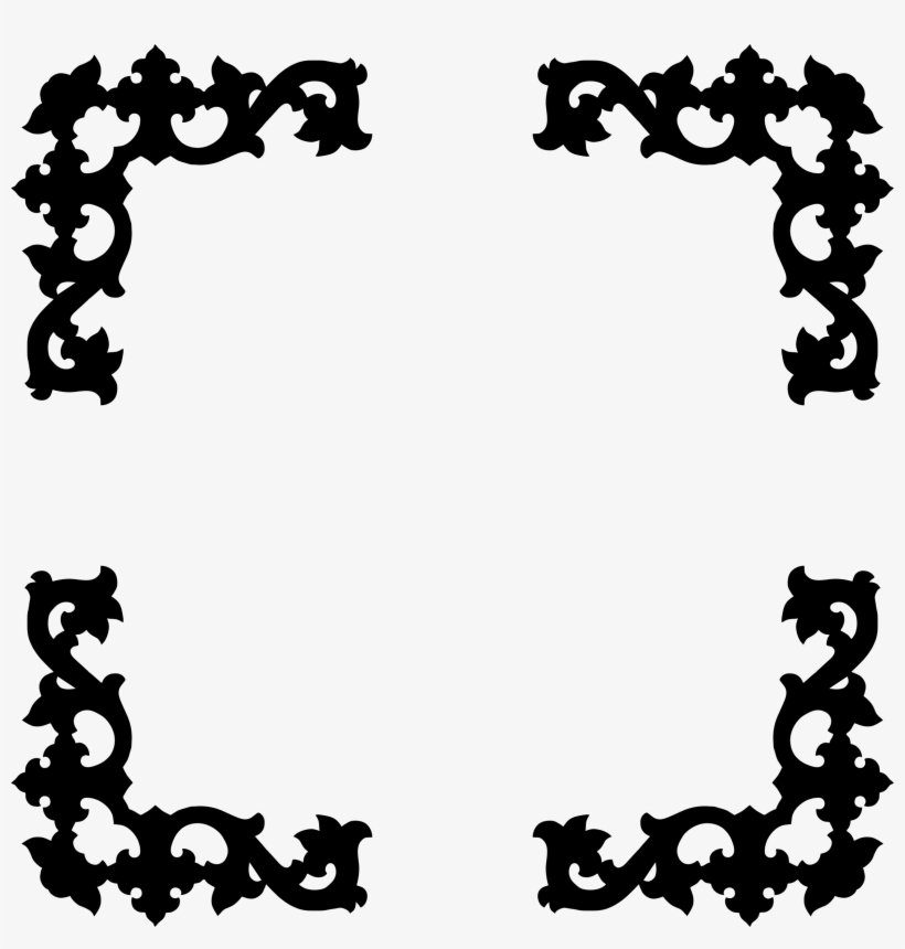 Frame Clipart Silhouette - Silhouette Of A Picture Frame, transparent png download