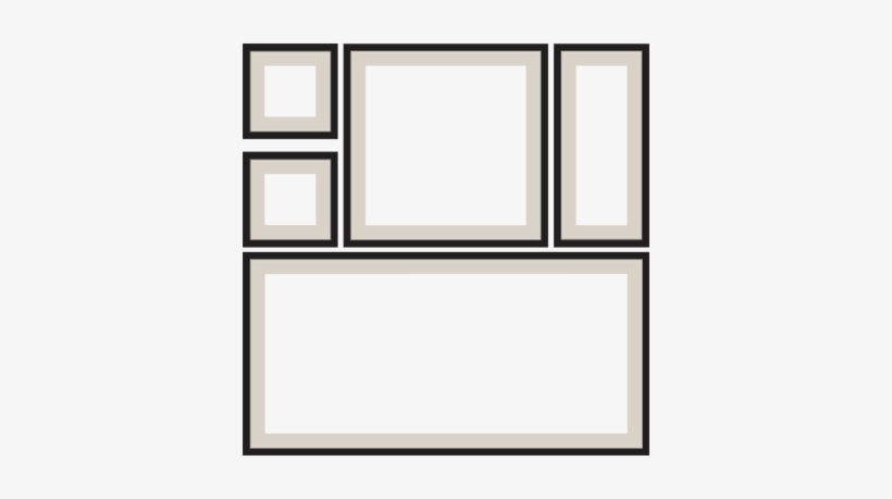 Decorative Frame Composition Sticker - Marcos De Vinilo, transparent png download