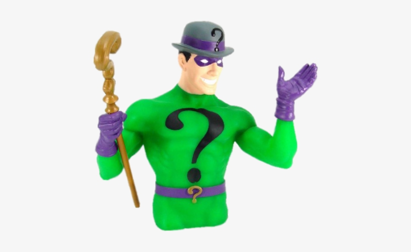 Batman - Riddler Bust Bank, transparent png download