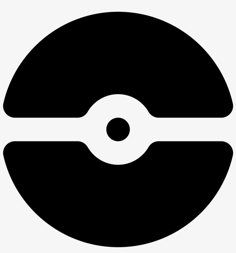 The Images Is Shaped Like A Circle, Divided In Half - Poké Ball, transparent png download