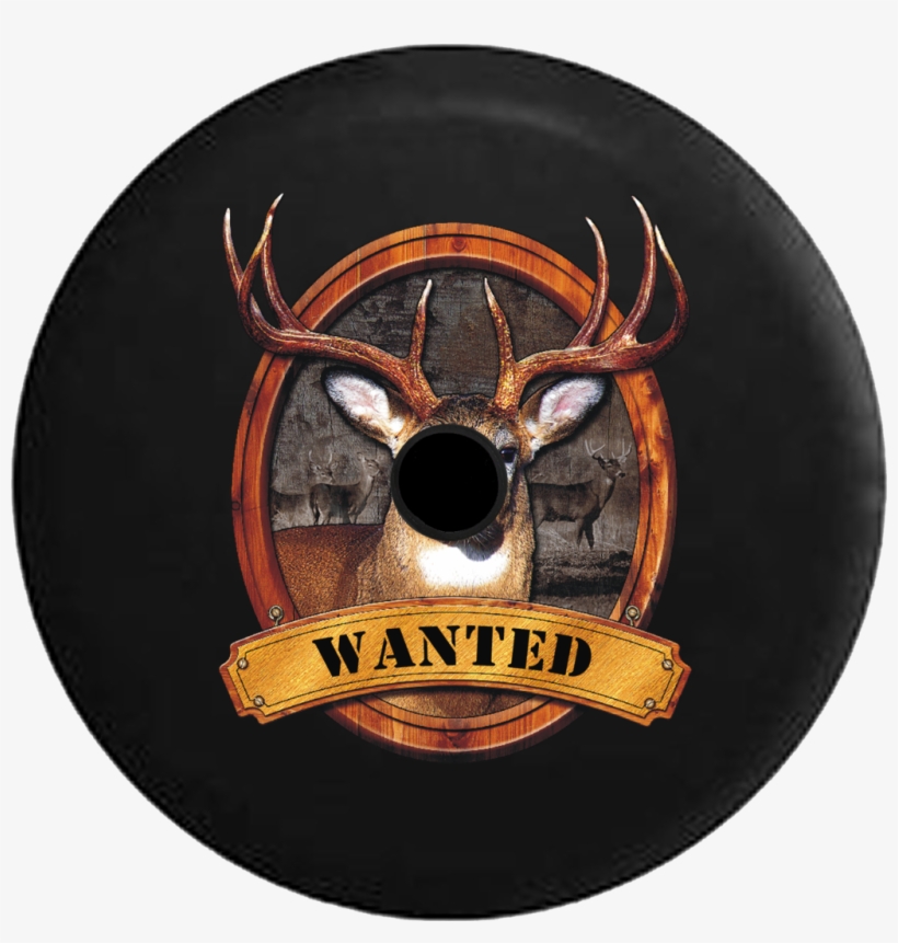 Jeep Wrangler Jl Backup Camera Day Wanted - Wanted: Big Buck Deer Antlers Mounted Hunting Spare, transparent png download