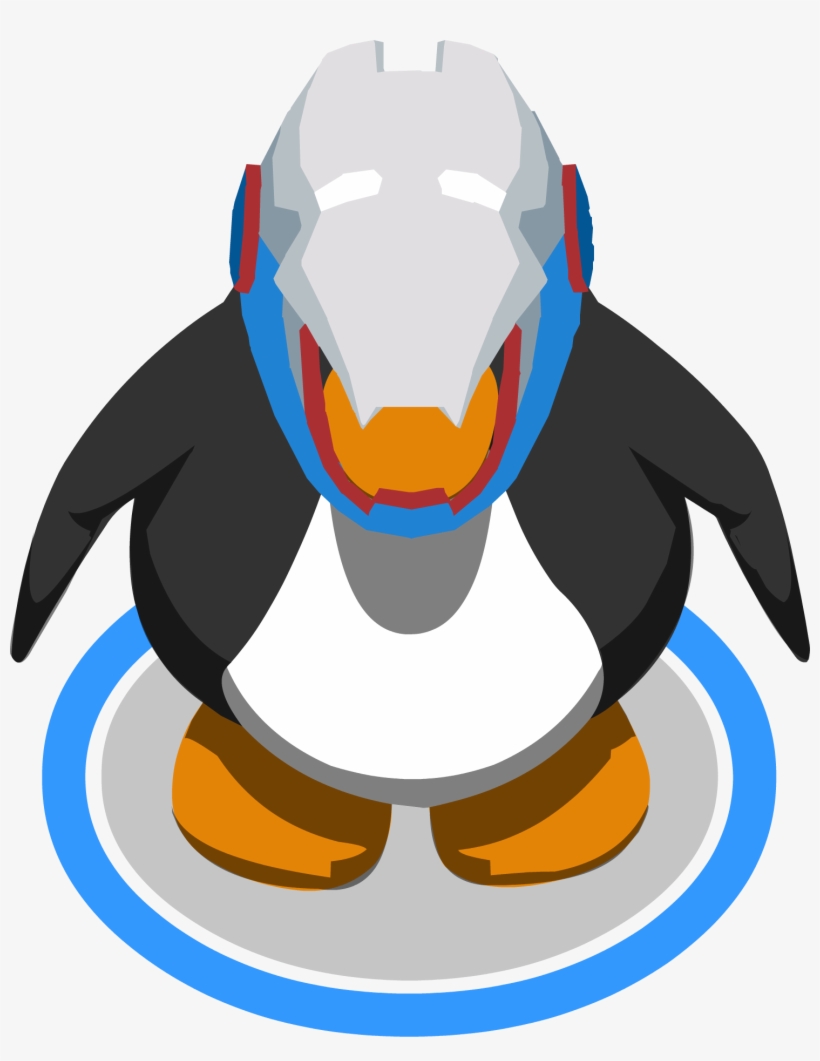 Iron Patriot Helmet In-game - Miss Piggy Club Penguin, transparent png download