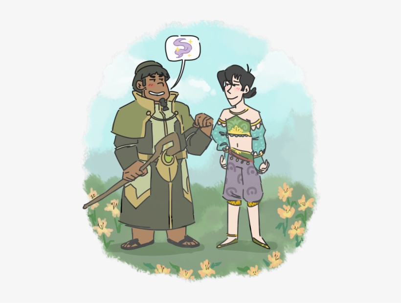Here's Warlock Hunk From That D&d Episode And Keith - Cartoon, transparent png download