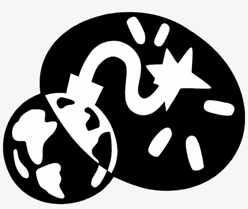 Vector Illustration Of Planet Earth World Time Bomb - Library, transparent png download