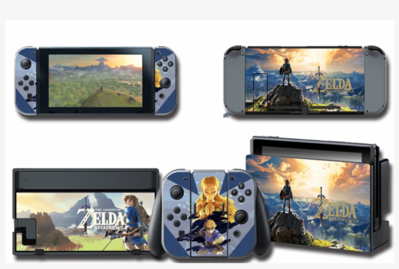 The Legend Of Zelda Breath Of The Wild Protective Skins - Legend Of Zelda Breath Of The Wild [switch Game], transparent png download