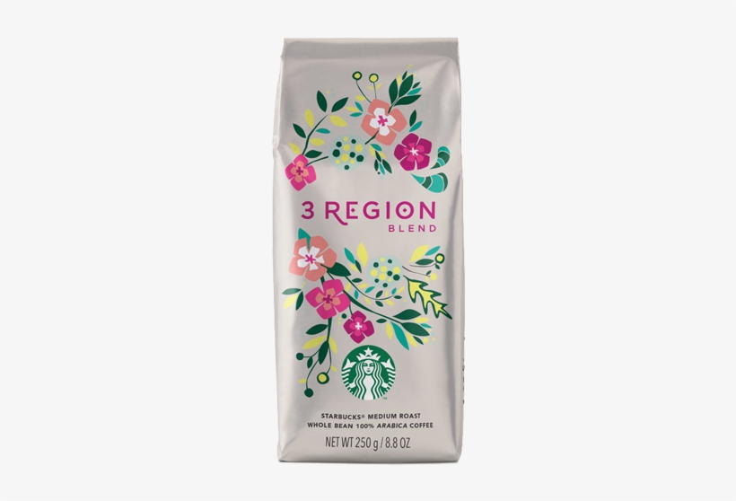 Starbucks 3 Region Blend™ - 2017 Starbucks 3 Region Blend Whole Bean Coffee, transparent png download