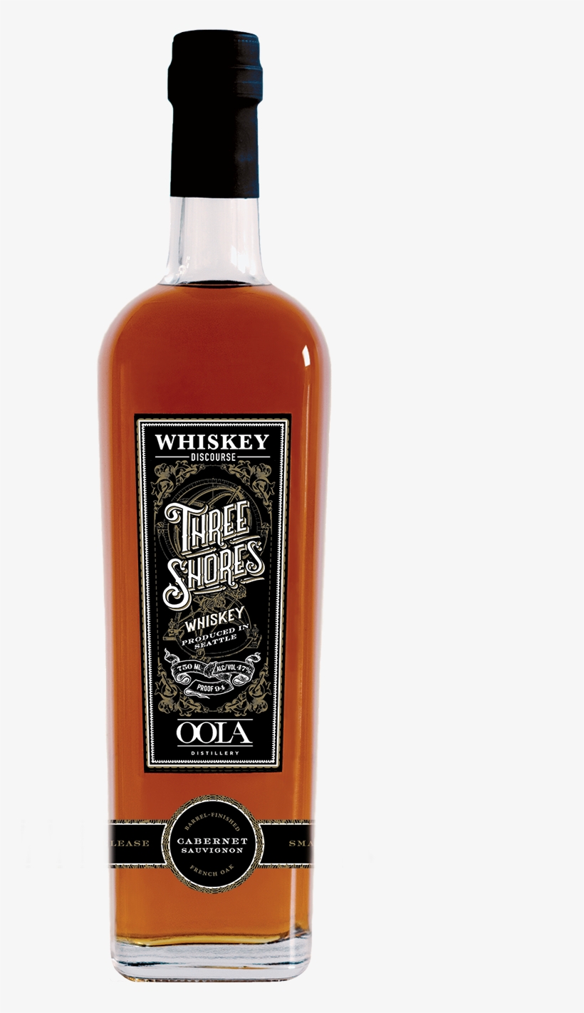 Oola 3shores Blk Bottle Sm - Whisky, transparent png download