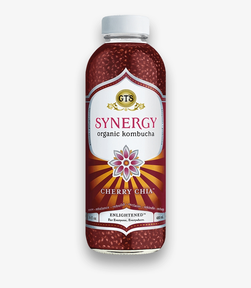 Cherry Chia Small@2x - Pink Lady Basil Kombucha, transparent png download