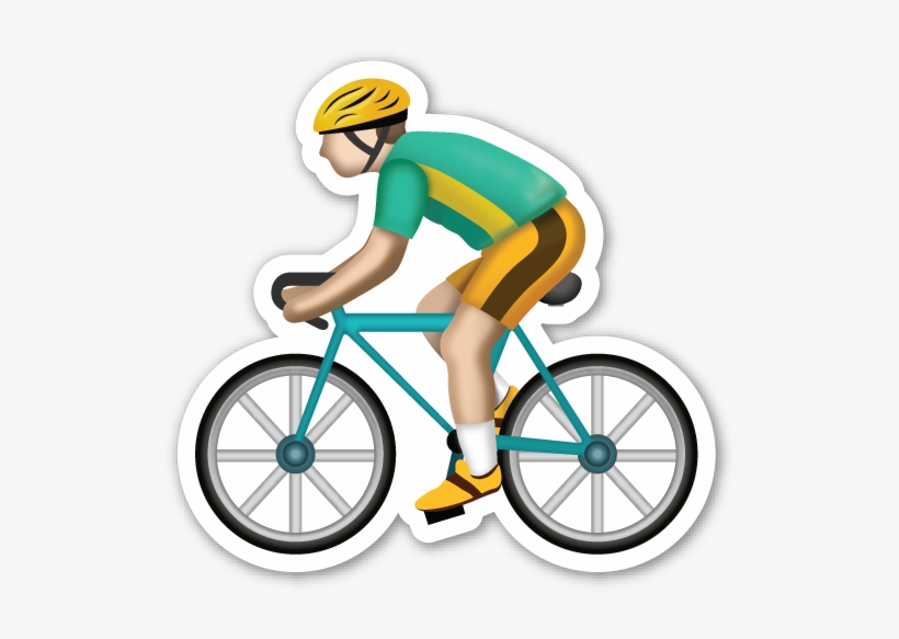 Bicyclist - Emoji De Bicicleta Png, transparent png download