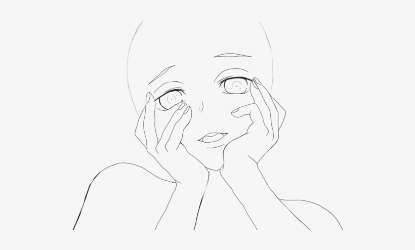 Line Art Face Hair Woman White Nose Black Facial Expression - Line Art, transparent png download