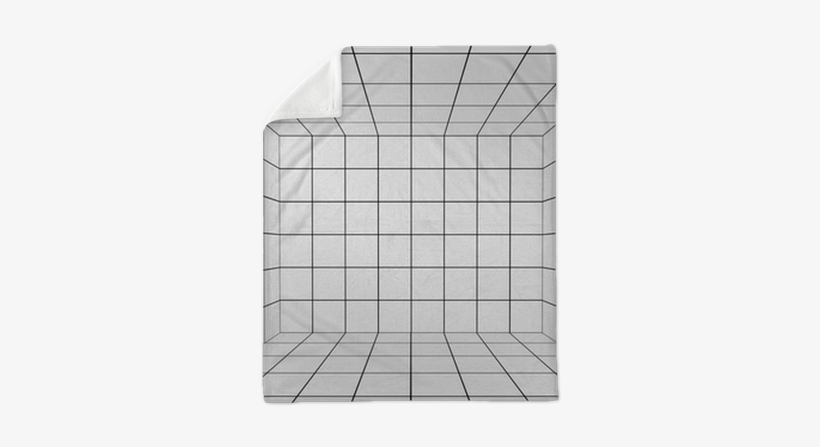 White Space With Perspective Grid , 3d Plush Blanket - Tile, transparent png download