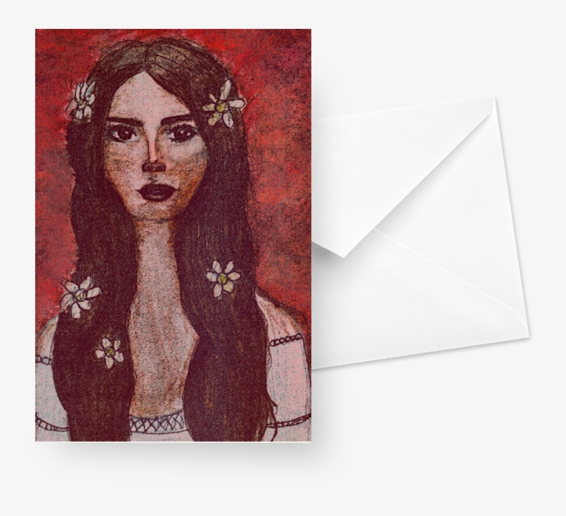 Cartão Lana Del Rey De Renato Marinhona - Lana Del Rey, transparent png download