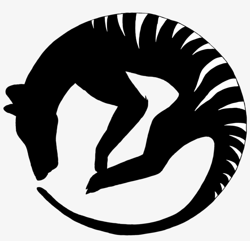 Thylacine Still Alive Logo Black By Chibis-world - Thylacine Logo, transparent png download