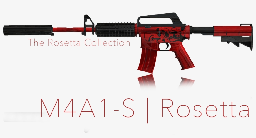 A Black Natural Decal, Hand Drawn Finished Off With - M4a1 S Zija, transparent png download