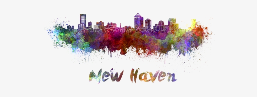 Click And Drag To Re-position The Image, If Desired - Zazzle New Haven Skyline Im Watercolor Hülle Für Ipad, transparent png download