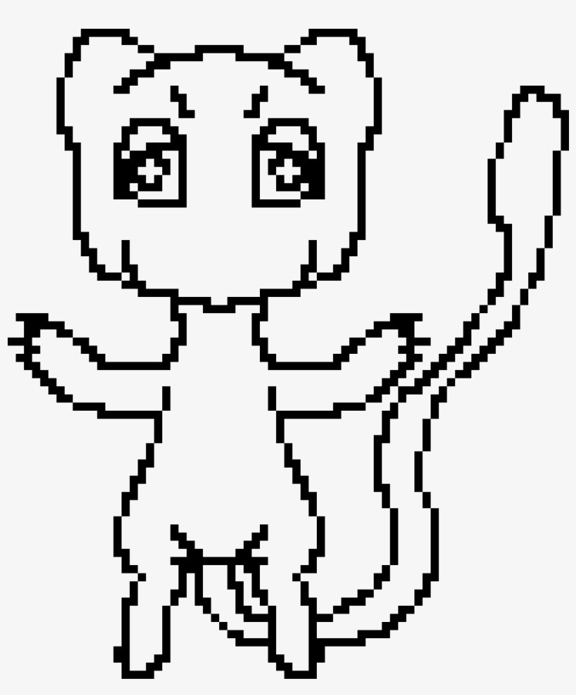 Mew Coloring Kitty Tubeyt Png Mew Kitty - Cartoon, transparent png download