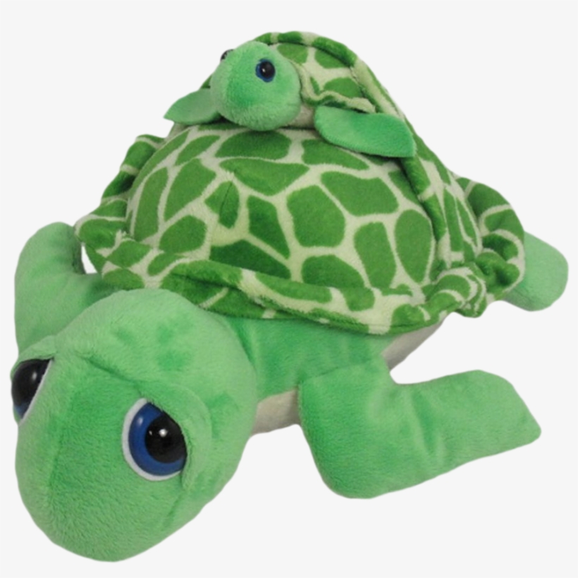 Banner Stock Wishpets Pint Sized Pals Green Sea With - Turtle With Baby Plush, transparent png download