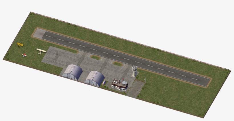 Medium Landing Strip - Simcity 4 Small Landing Strip, transparent png download