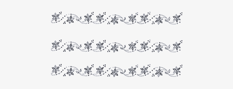 Gray Flower Strip Decor - Drawing, transparent png download