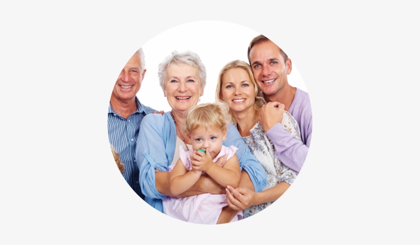 Png Fam - Happy Family With Grandparents, transparent png download