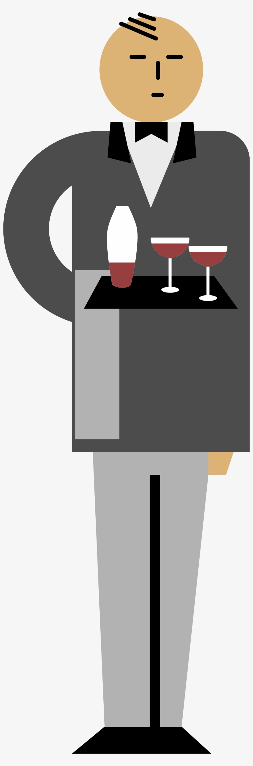 This Free Icons Png Design Of Wine Waiter, transparent png download